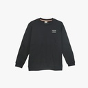 Peak Round Neck Fleece Sweater Black