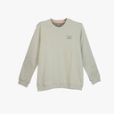 Peak Round Neck Fleece Sweater Khaki