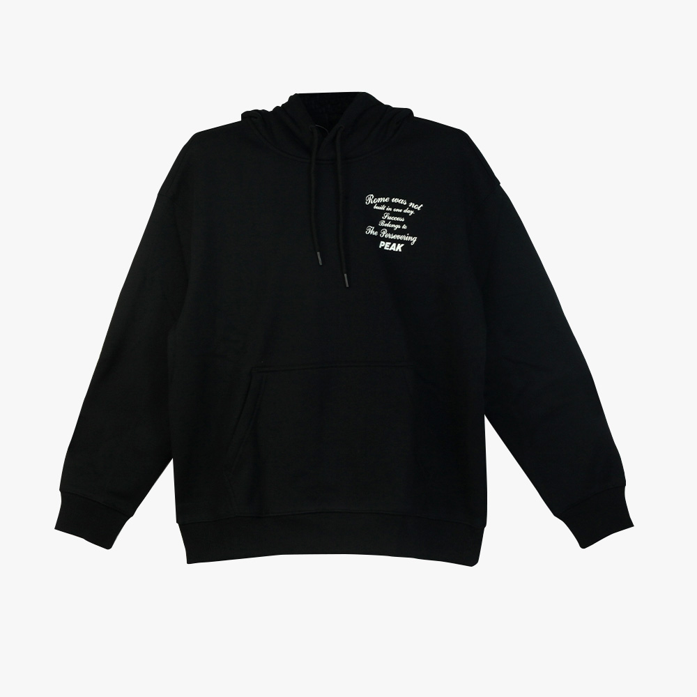 Peak Hoodie Fleece Sweater Black