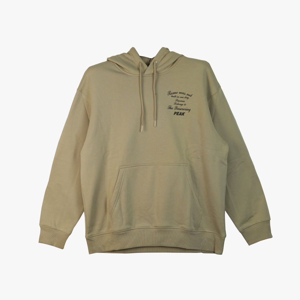 Peak Hoodie Fleece Sweater Lt.Brown