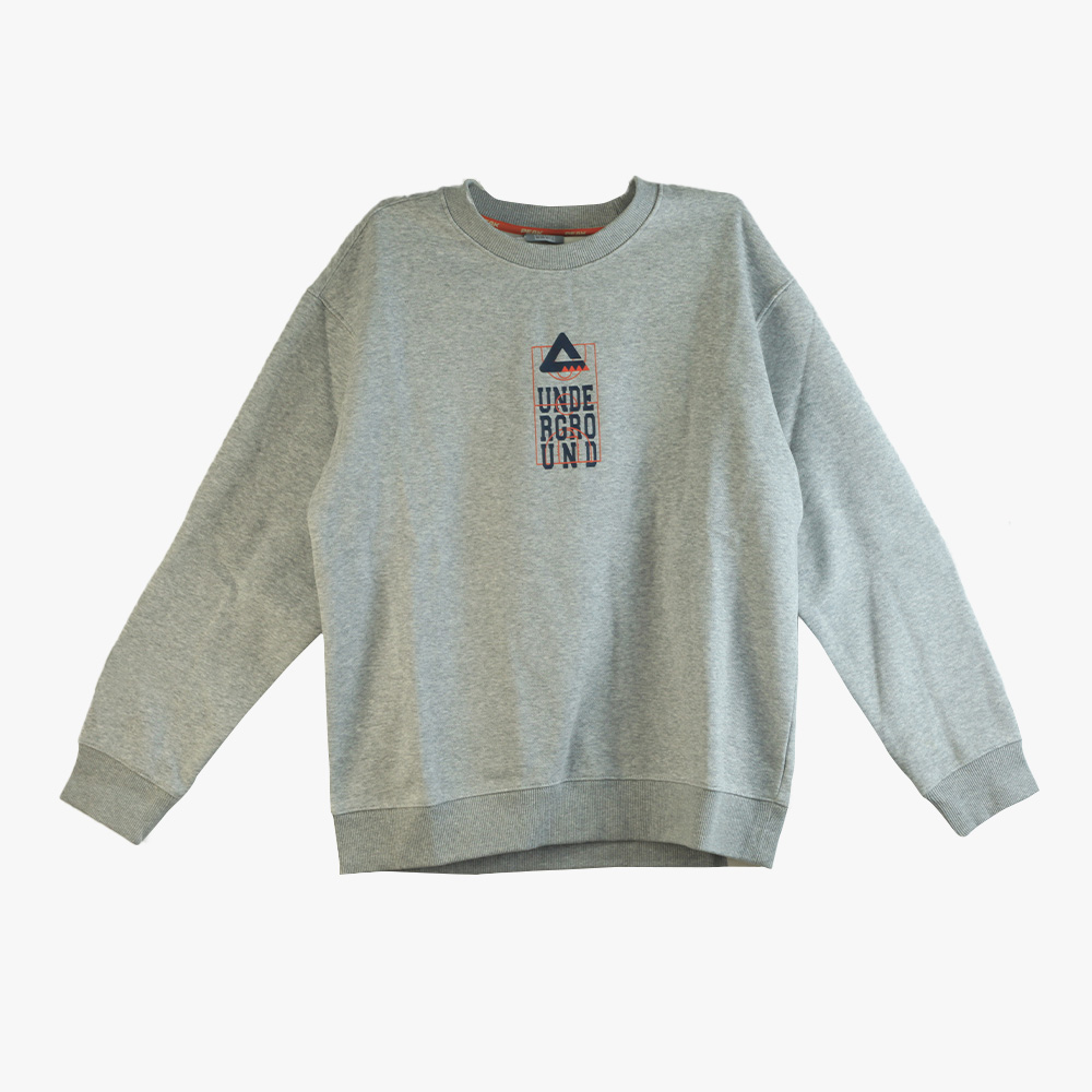 Peak Round Neck Fleece Sweater New Lt.Melange Grey
