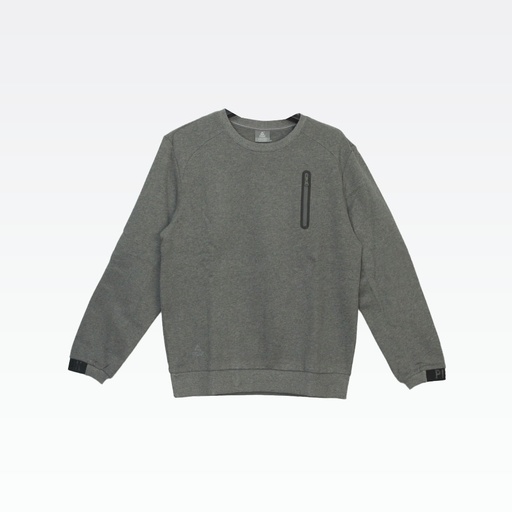 Peak Round Neck Sweater Mid.Melange Grey