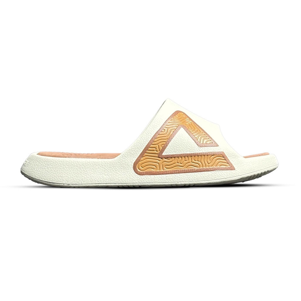 Peak Taichi Slippers  Canvas White/Toffee Brown