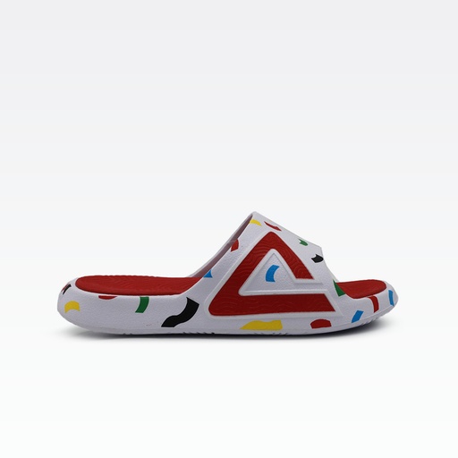 Peak Peak Slides White/Red